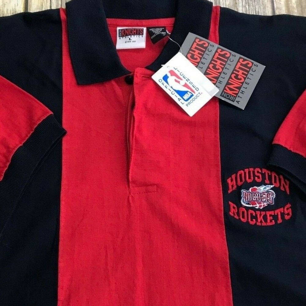 Houston Rockets Shirt Size Large 1997 RARE NWT - Picture 5 of 8
